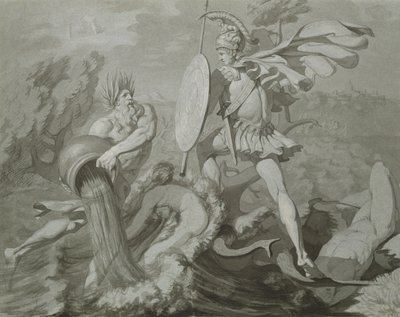 Lucha de Aquiles con el río Escamandro de Philipp Otto Runge